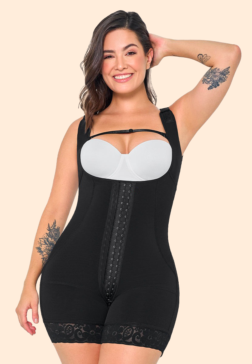 BODY CORSET POUR FORME AMPLE NOIR